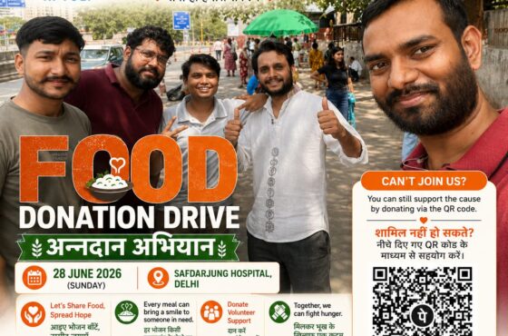छोले चावल भोजन वितरण अभियान | उम्मीदों की टोली